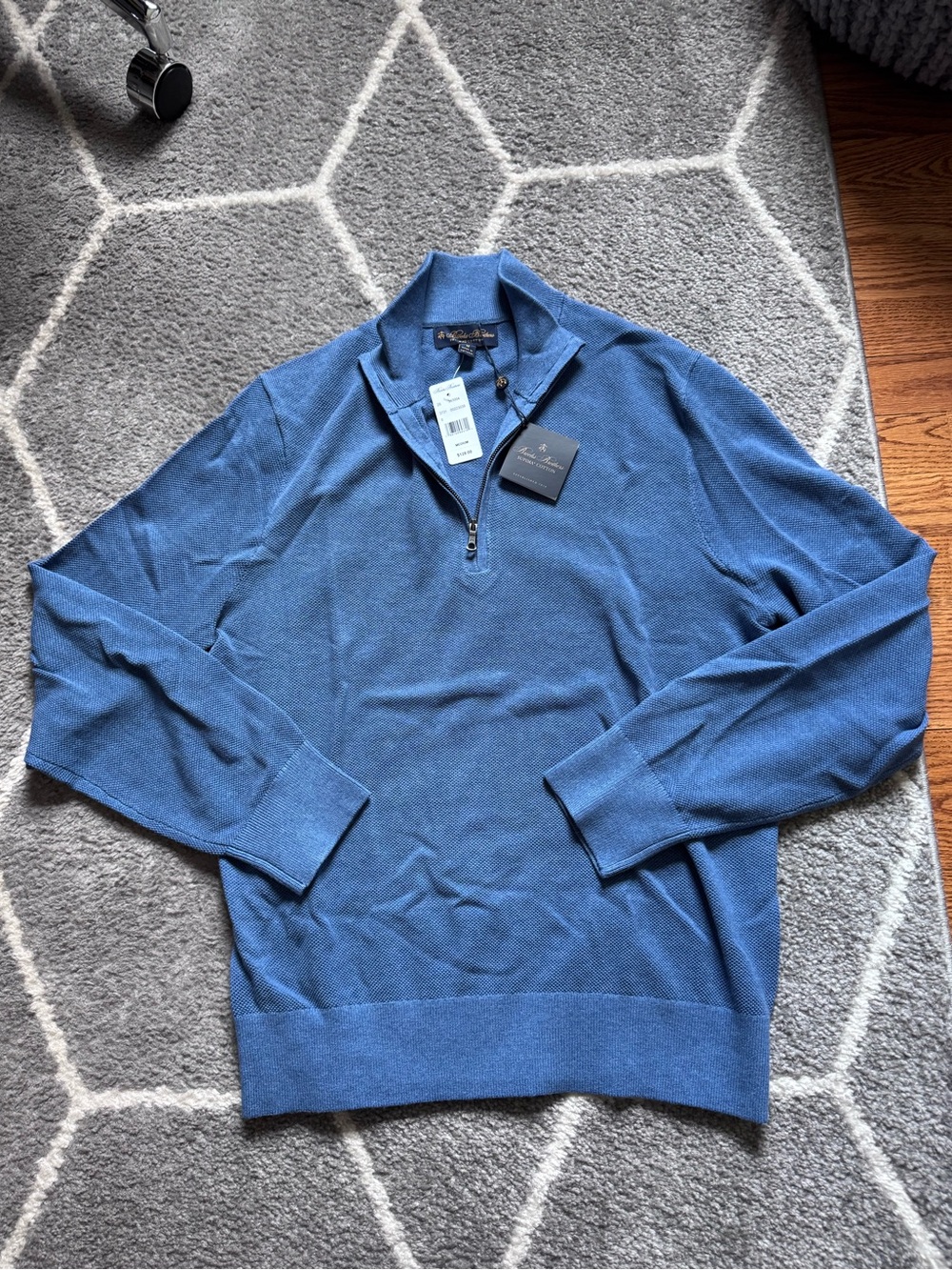 Brooks Brothers Supima Cotton Quarter Zip Sweater